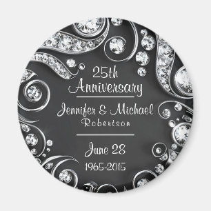 Imán 25° Aniversario del personalizado