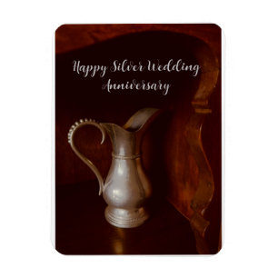 Imán 25 años de felicitación del Boda de Plata