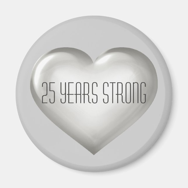 Imán 25 años de fuerza de avituallamiento del aniversar (Frente)