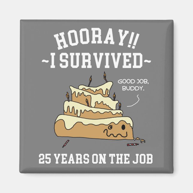 Imán 25 años en el 25º Aniversario del Trabajo (Frente)