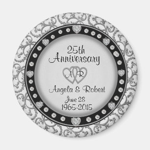 Imán 25to Aniversario de plata