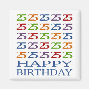 Imán ¡25to cumpleaños feliz!