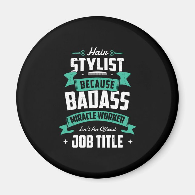 Imán 28.Hair Stylist Porque El Trabajador Del Milagro D (Frente)