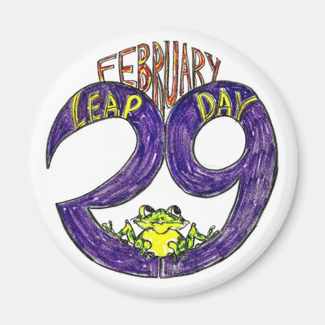 IMÁN 29 DE FEBRERO DÍA DEL LEAP (Frente)