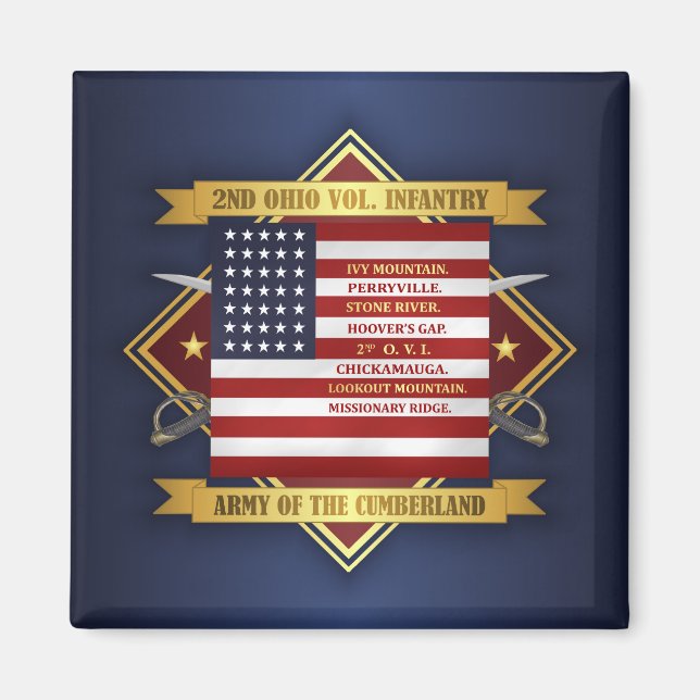 Imán 2.ª Infantería Voluntaria de Ohio (Frente)