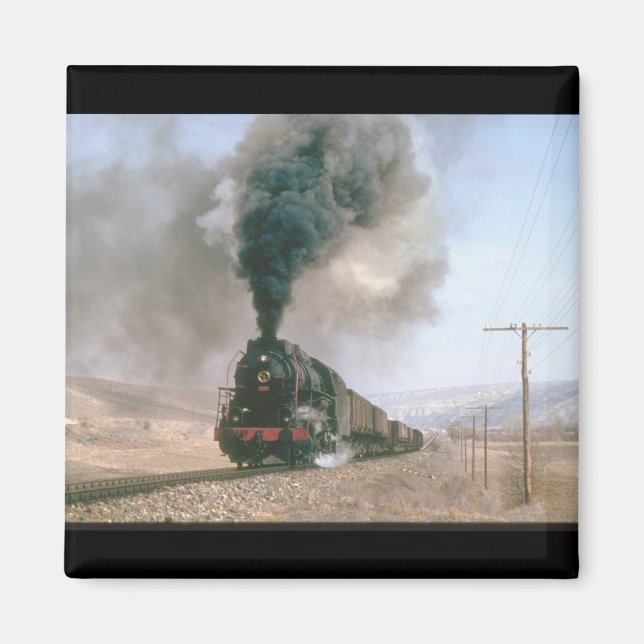 Imán 2-10-0 No 56309 cruza los trenes de vapor estéril (Frente)