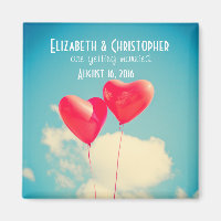 2 Brillantes globos formados por el Corazón Rojo S