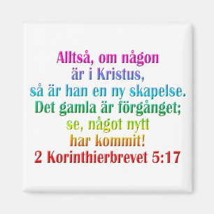 Imán 2 Corintios 5:17 Sueco