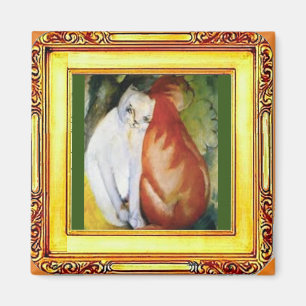 Imán 2 gatos por Franz Marc