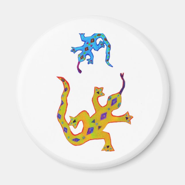 Imán 2 Geckos (Frente)