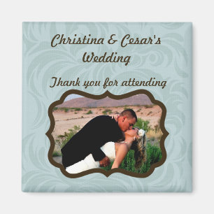 Imán 2"x2" Invitación Magnet I Mustache you a Questie