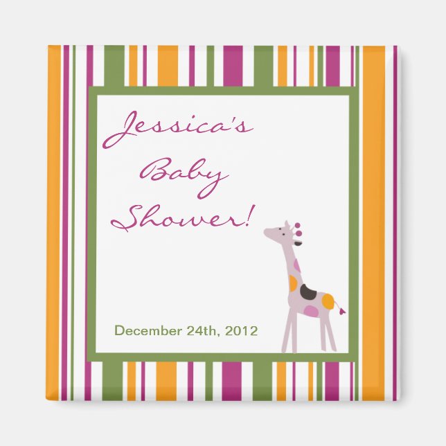 Imán 2"x2" Magnet Favor Sweet Safari (Frente)