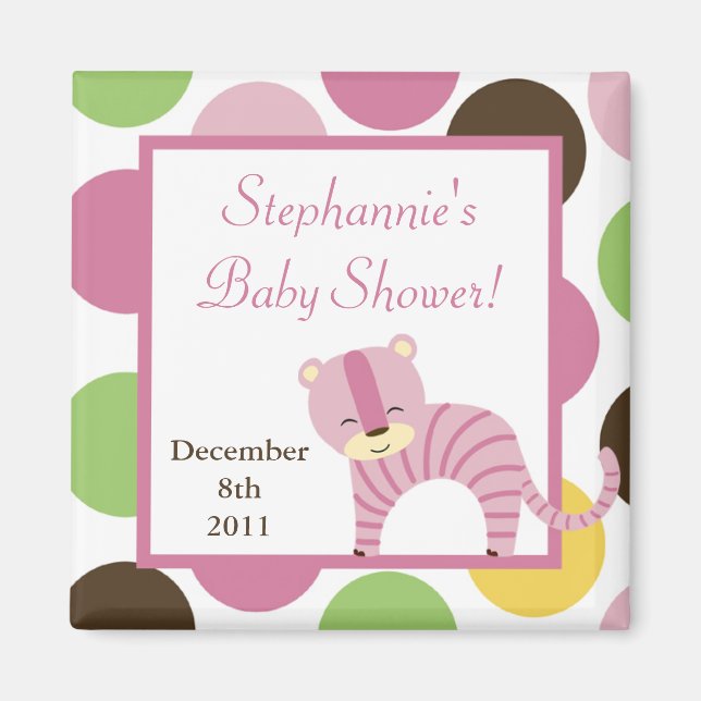 Imán 2"x2" Magnet Favorito Jungla Reina Tigre Rosa Safa (Frente)