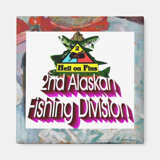 Imán 2da División de Pesca de Alaska Infierno en las Al (Frente)