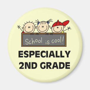 Imán 2do La escuela primaria es camisetas y regalos