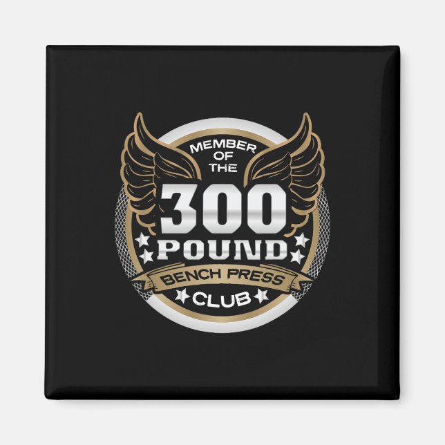 Imán 300 Pound Bench Press Club For Powerlifter Weightl (Frente)