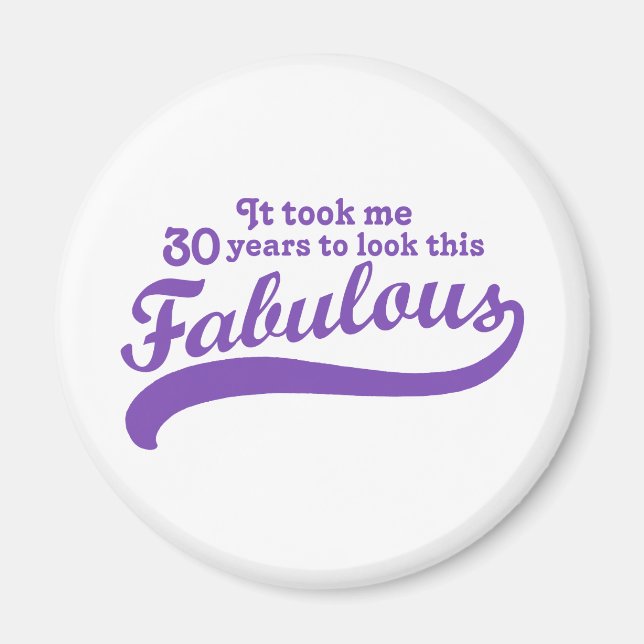 Imán 30 cumpleaños (Frente)