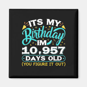 Imán 30 cumpleaños   Es Mi Cumpleaños 30