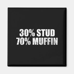 Imán 30% semental 70% muffin divertido día del padre Sa