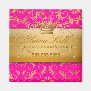 Imán 311-Golden diVine Business Magnet pasión rosa