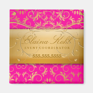 Imán 311-Golden diVine Business Magnet pasión rosa