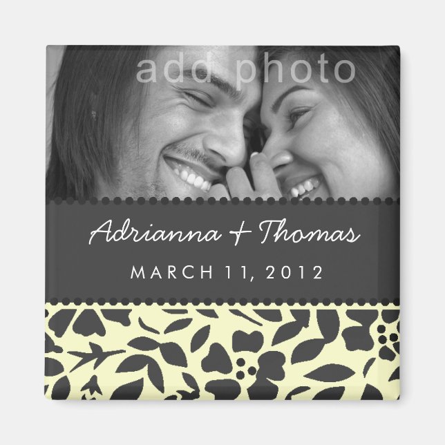 IMÁN 311-GUARDAR LA FECHA LEMON CREAM (Frente)