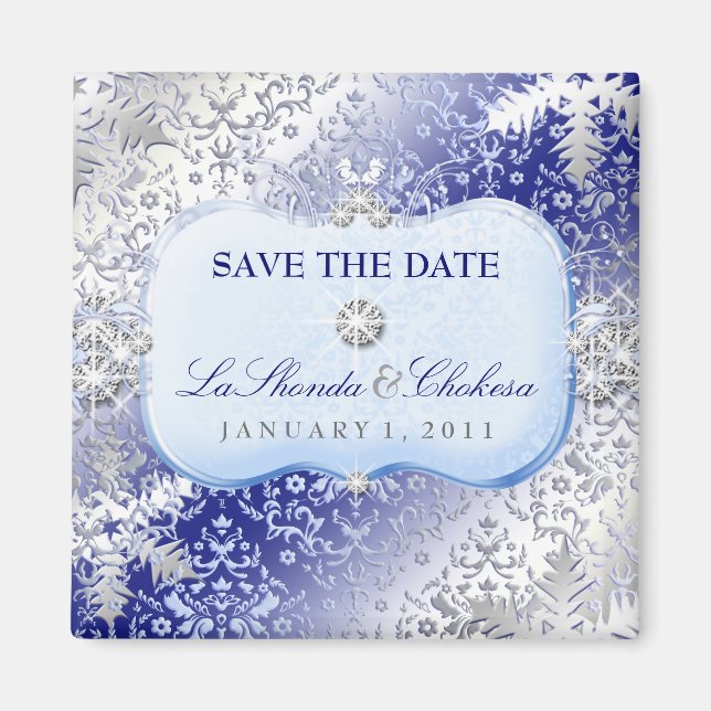 Imán 311 Ice Princess Winter Save the Date (Frente)