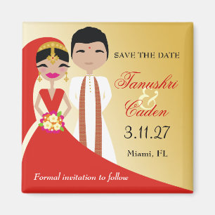 Imán 311- Novia de belleza india con novio