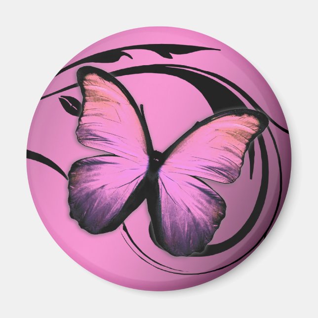 Imán 311 Sacos rosa de mariposa liustos (Frente)