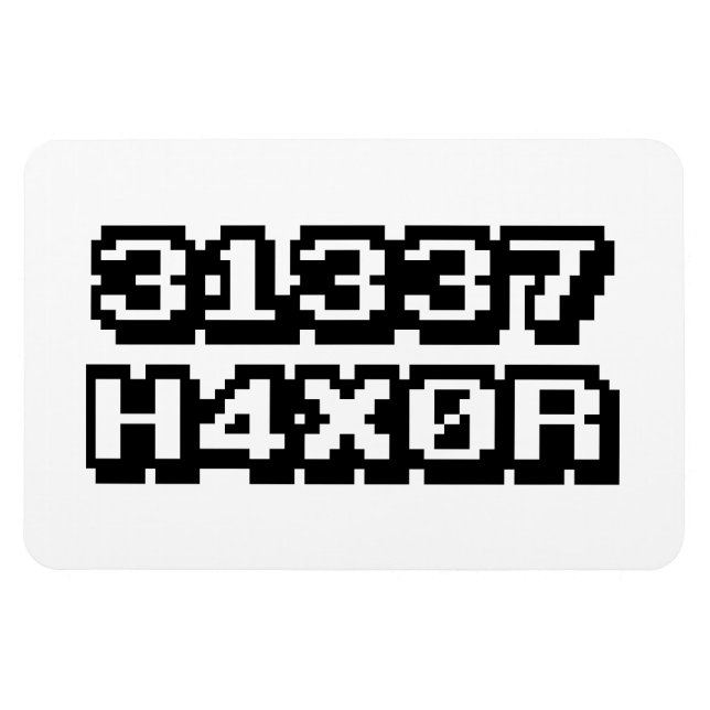IMÁN 31337 H4X0R (Horizontal)