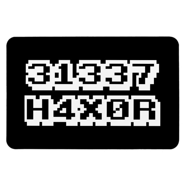 IMÁN 31337 H4X0R (Horizontal)