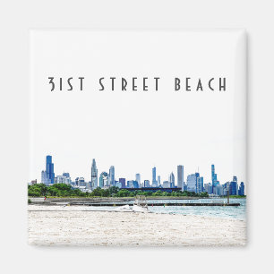Imán 31st Street Beach Chicago