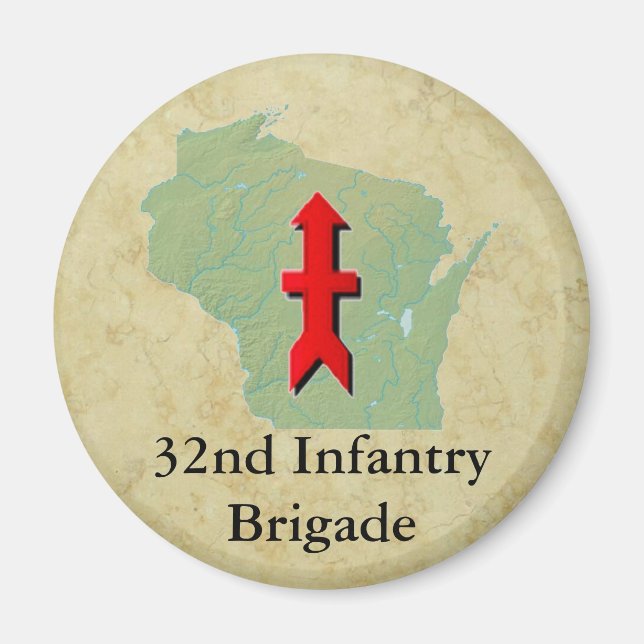Imán 32.ª Infantería Militar de Wisconsin (Frente)