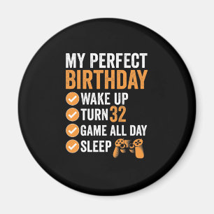 Imán 32.º Turno 32 Mi Juego Perfecto De Cumpleaños