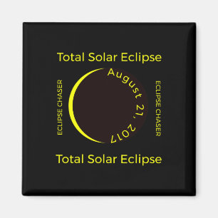 Imán #34;eclipse Chaser#34; eclipse solar total de agos