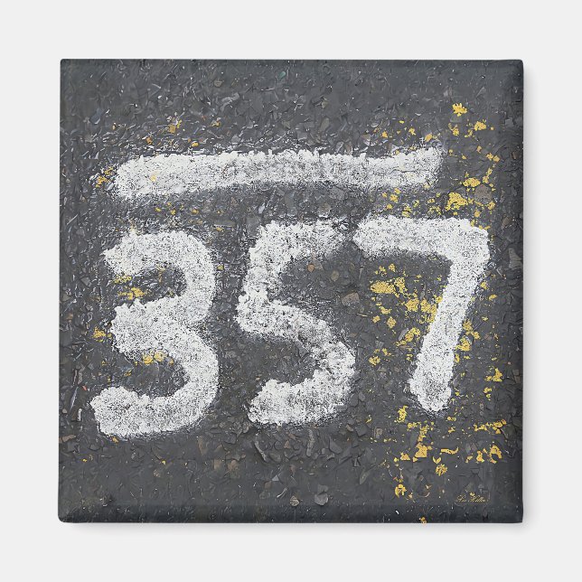 Imán 357 Mason's and Angel Number (Frente)