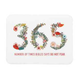 Imán 365 veces, no temas, Poster de arte floral