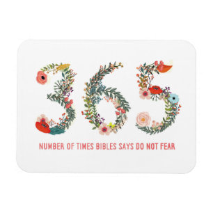 Imán 365 veces, no temen, poster floral del arte