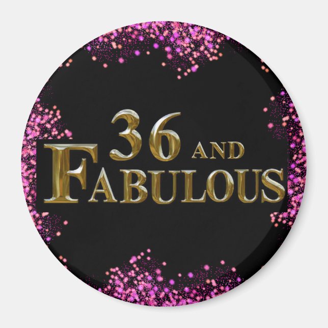 Imán 36 cumpleaños (Frente)