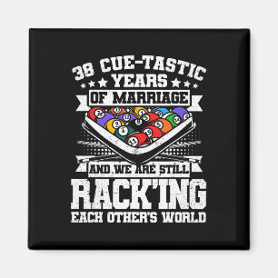 Imán 38 Aniversario Boda Billiards 38 Years M