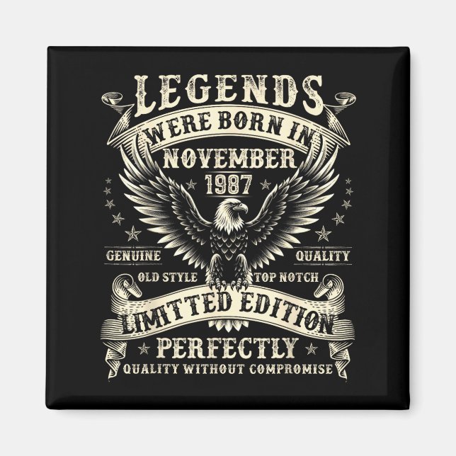 Imán 38 Year Old Bday For Men 38th Birthday November 19 (Frente)