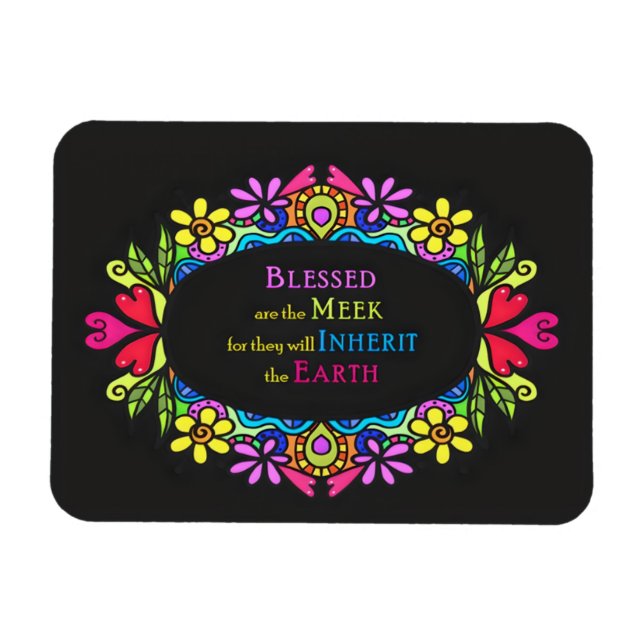 Imán 3.ª Beatitud - Benditos son los Meek (Horizontal)