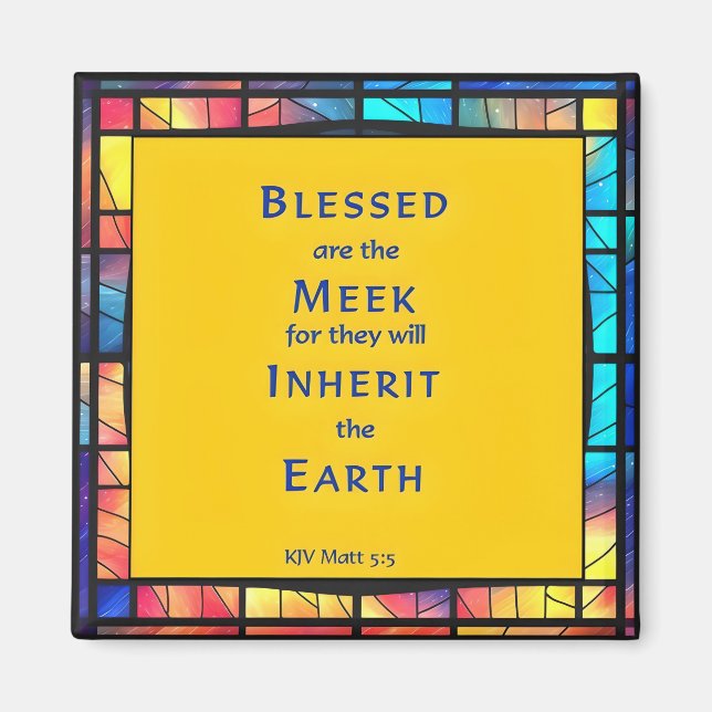 Imán 3.ª Beatitud del Sermón de Jesús en el monte (Frente)