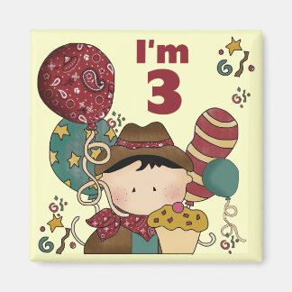 Imán 3.ª Cowboy camisetas y regalos