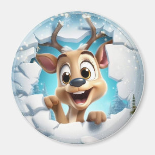 Imán 3.ª Jolly Reindeer