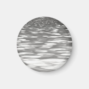 Imán #3 abstracto: Reflejo del gris de plata