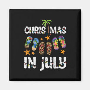 Imán 3 Chanclas Navidad En Julio Verano Navidad Playa M