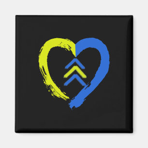 Imán 3 Flechas Corazón Amor Conciencia del Síndrome de 