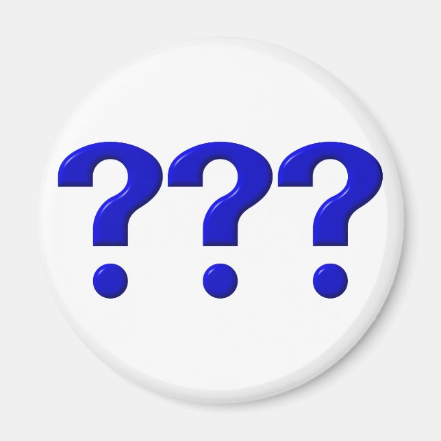 Imán 3 Marcas De Preguntas (Frente)