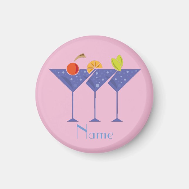 Imán 3 Martini Cocktails Thunder_Cove (Frente)